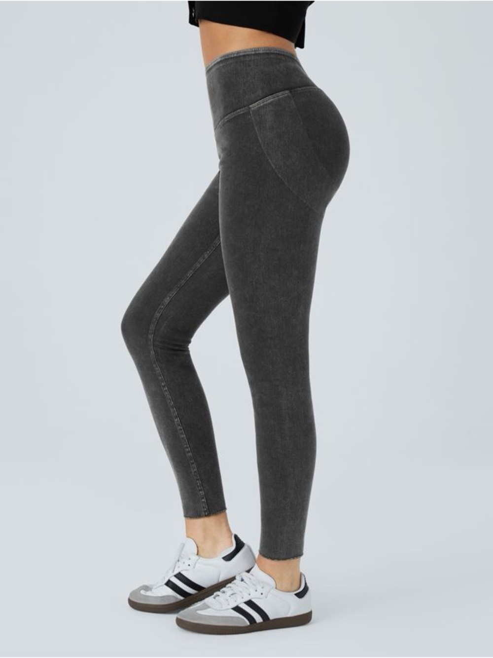 HALARA High-Waist Charcoal Grey Jeggings
